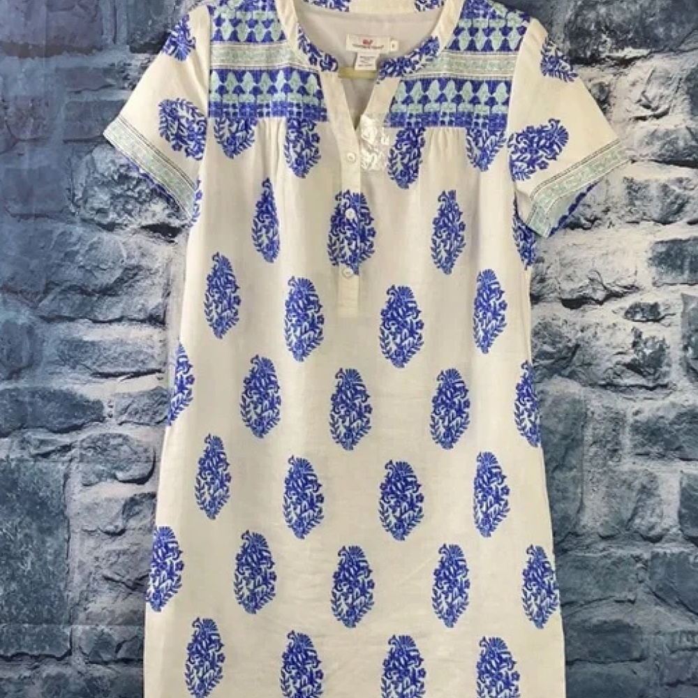 Vineyard Vines Linen Coastal Tunic Dress